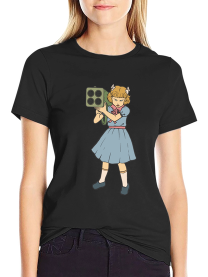 Girl with Rocket Launcher Graphic T-Shirt