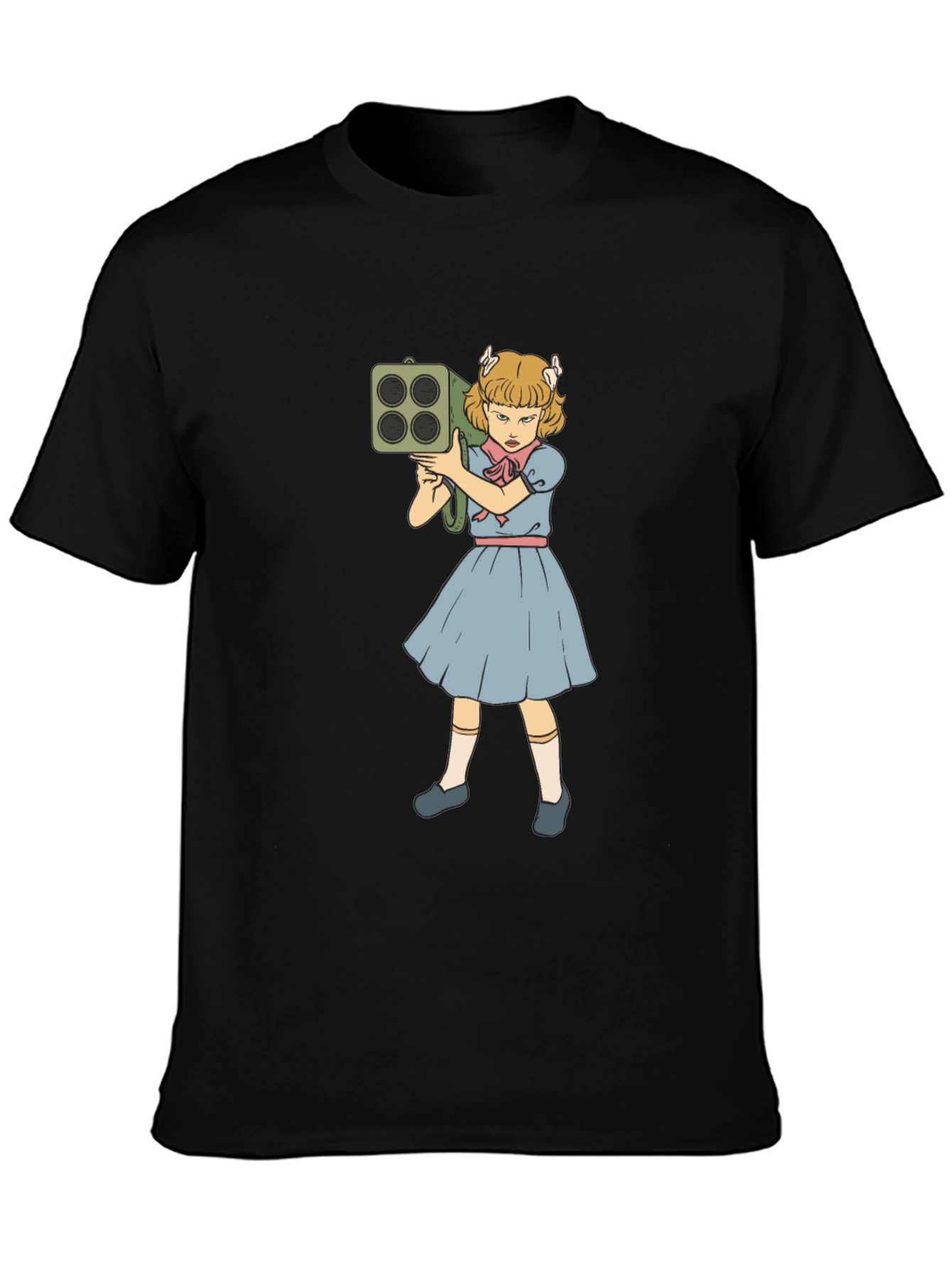 Girl with Rocket Launcher Graphic T-Shirt