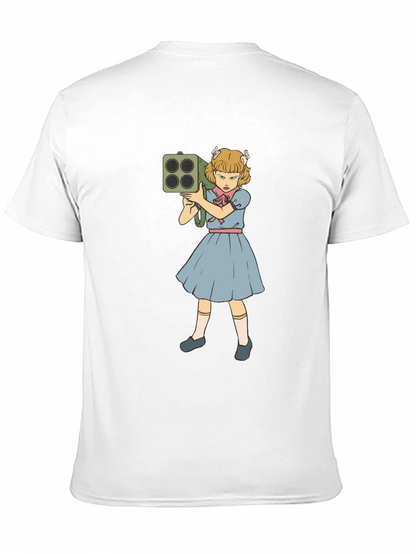 Girl with Rocket Launcher Graphic T-Shirt