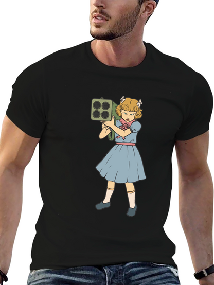 Girl with Rocket Launcher Graphic T-Shirt