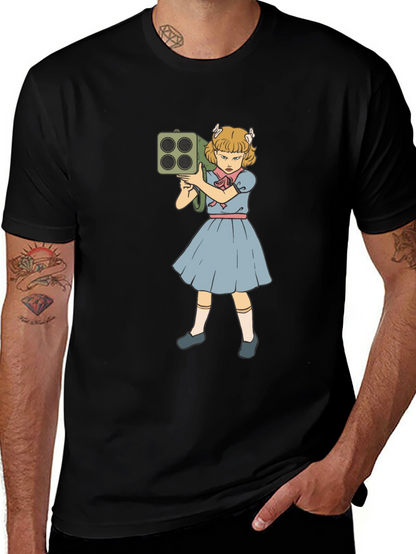 Girl with Rocket Launcher Graphic T-Shirt
