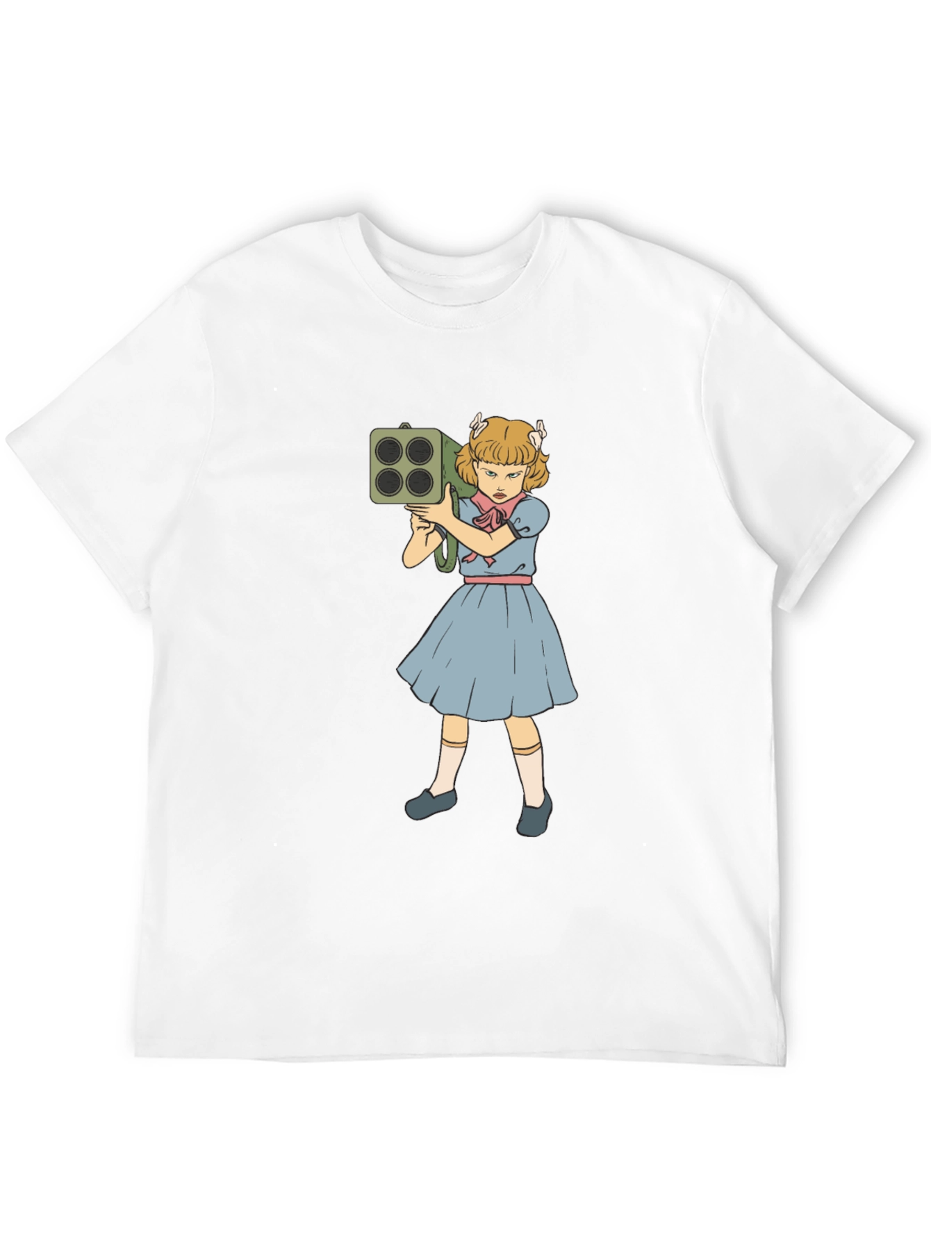 Girl with Rocket Launcher Graphic T-Shirt