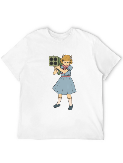 Girl with Rocket Launcher Graphic T-Shirt
