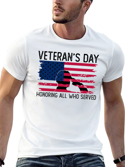 Veterans Day T-Shirt - Honoring All Who Served
