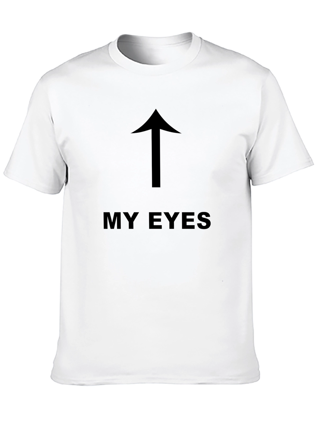 My Eyes Up Arrow Graphic T-Shirt - Black