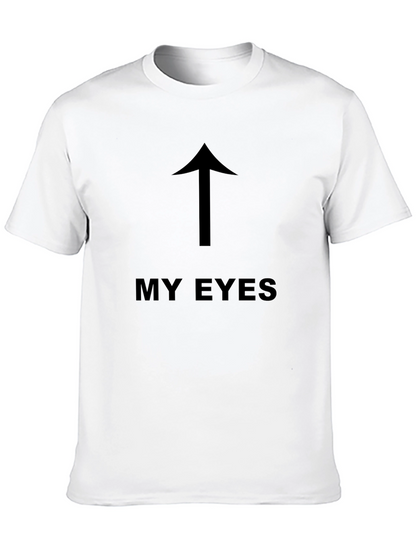 My Eyes Up Arrow Graphic T-Shirt - Black