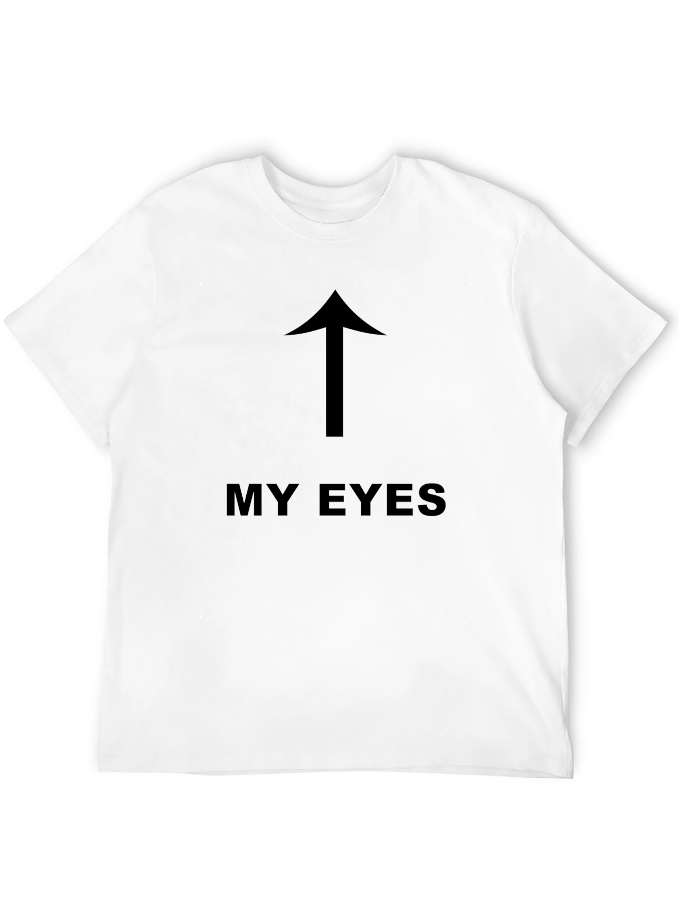 My Eyes Up Arrow Graphic T-Shirt - Black