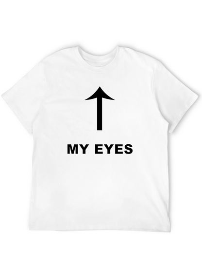 My Eyes Up Arrow Graphic T-Shirt - Black