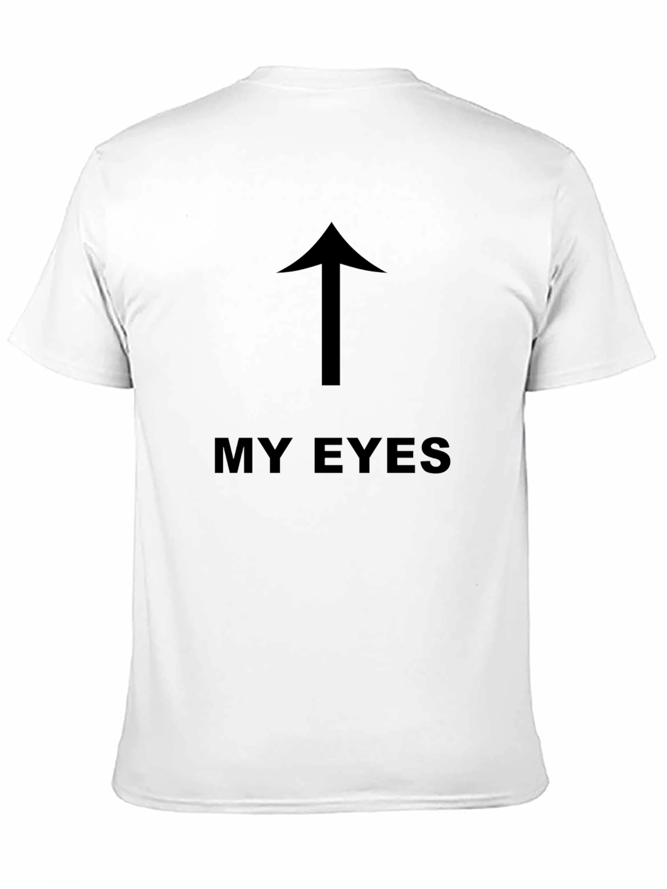 My Eyes Up Arrow Graphic T-Shirt - Black