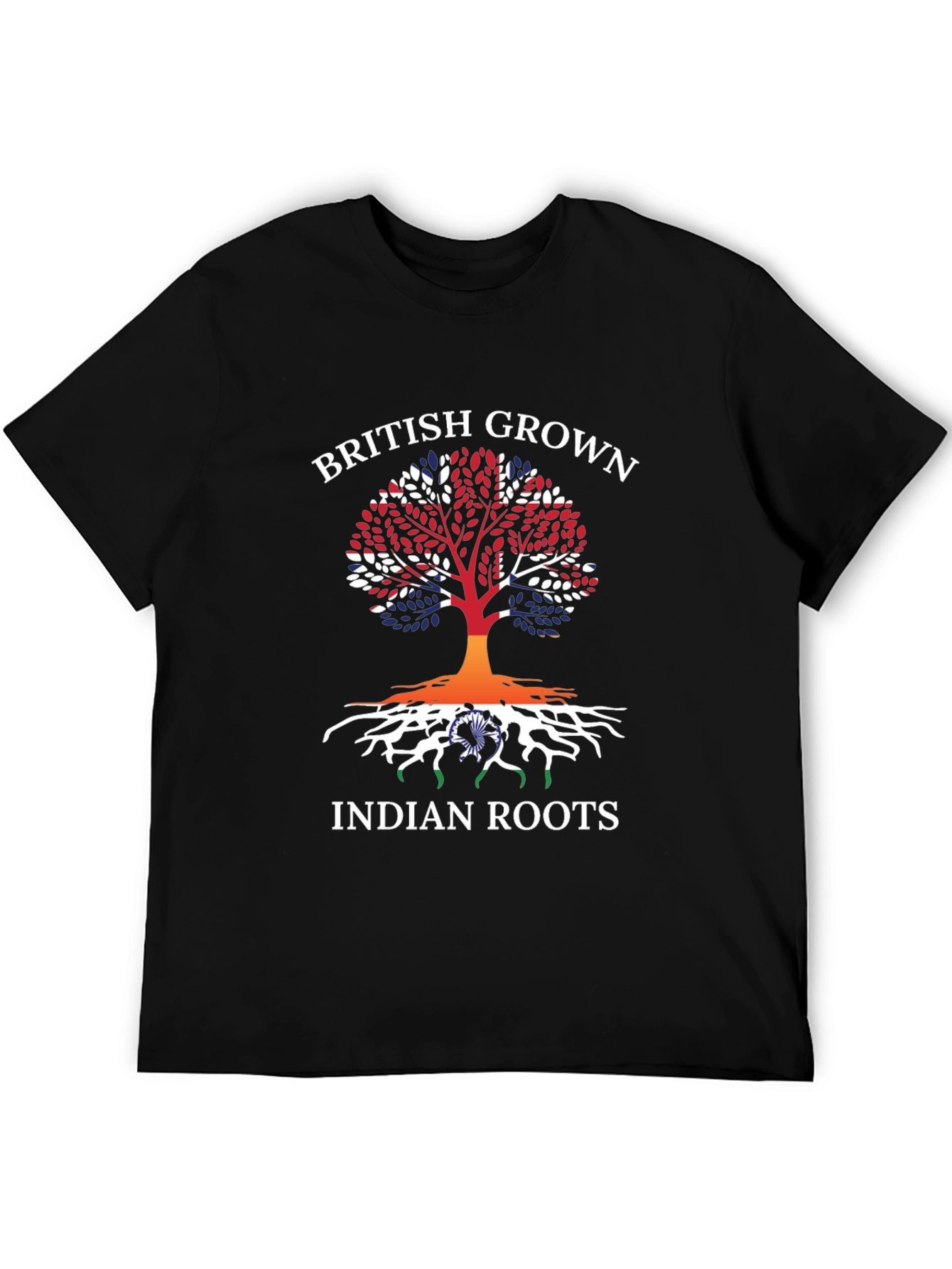British Grown Indian Roots Graphic T-Shirt