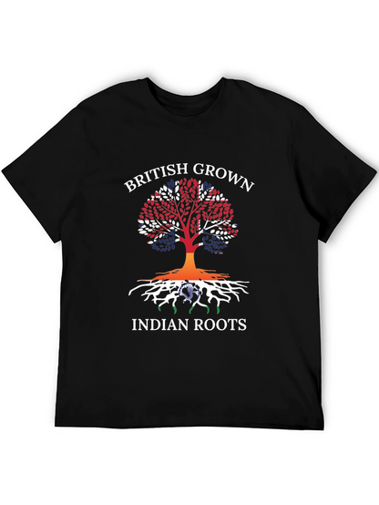 British Grown Indian Roots Graphic T-Shirt