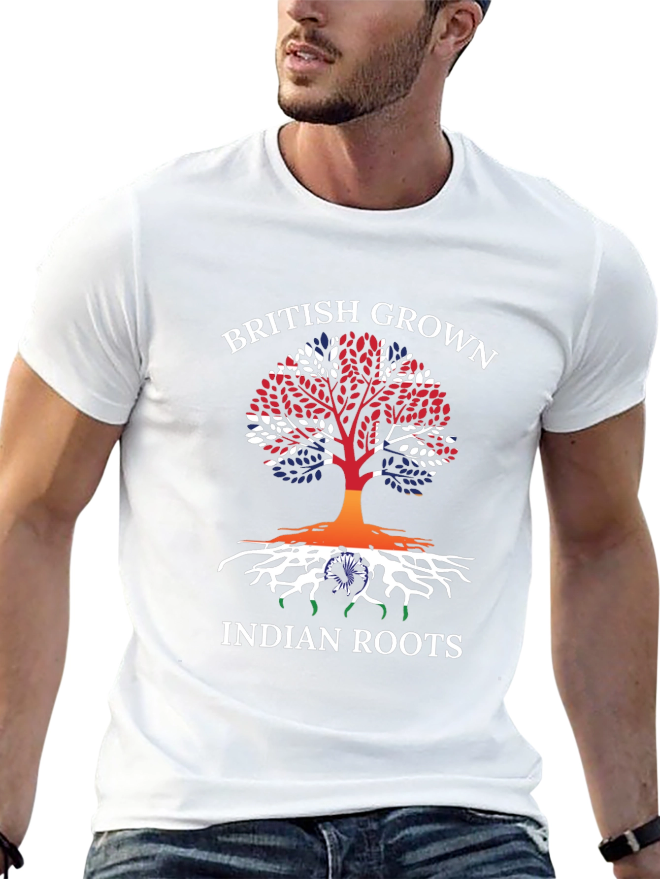 British Grown Indian Roots Graphic T-Shirt