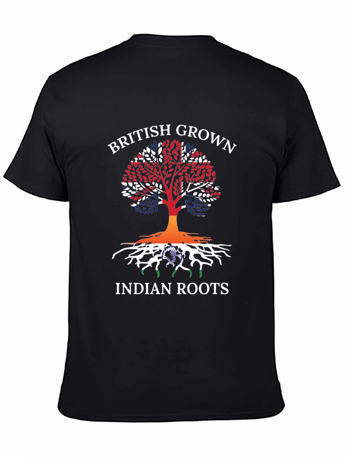 British Grown Indian Roots Graphic T-Shirt