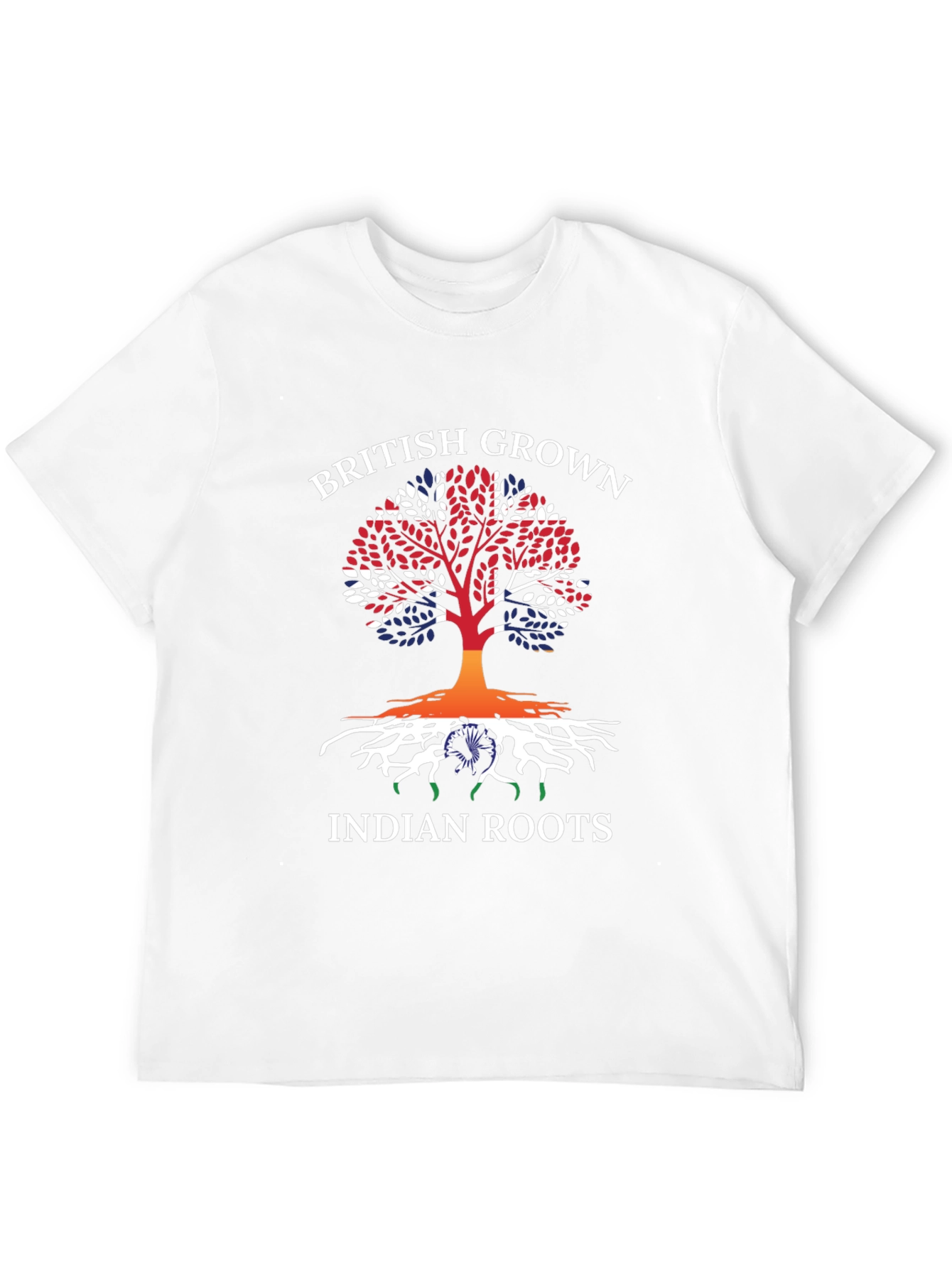 British Grown Indian Roots Graphic T-Shirt