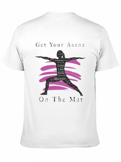 Yoga Asana Black T-Shirt
