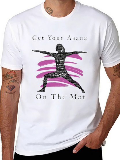 Yoga Asana Black T-Shirt