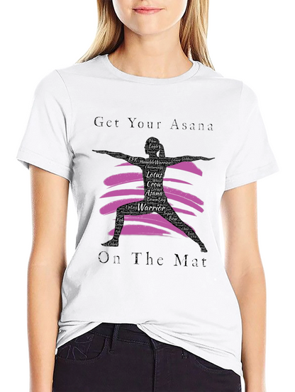 Yoga Asana Black T-Shirt