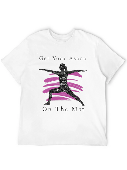 Yoga Asana Black T-Shirt