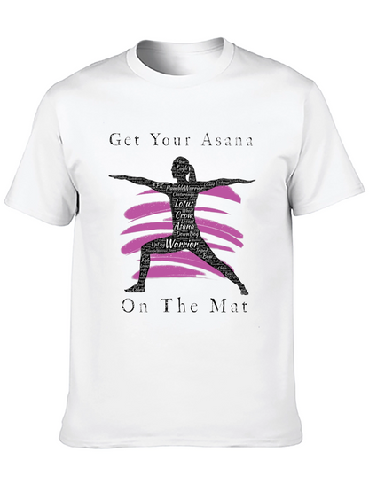 Yoga Asana Black T-Shirt