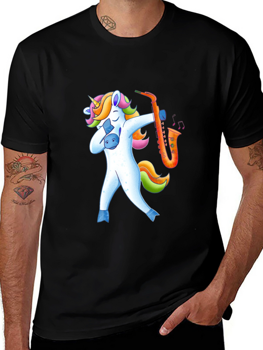 Unicorn Saxophone T-Shirt - Cool Musical Design