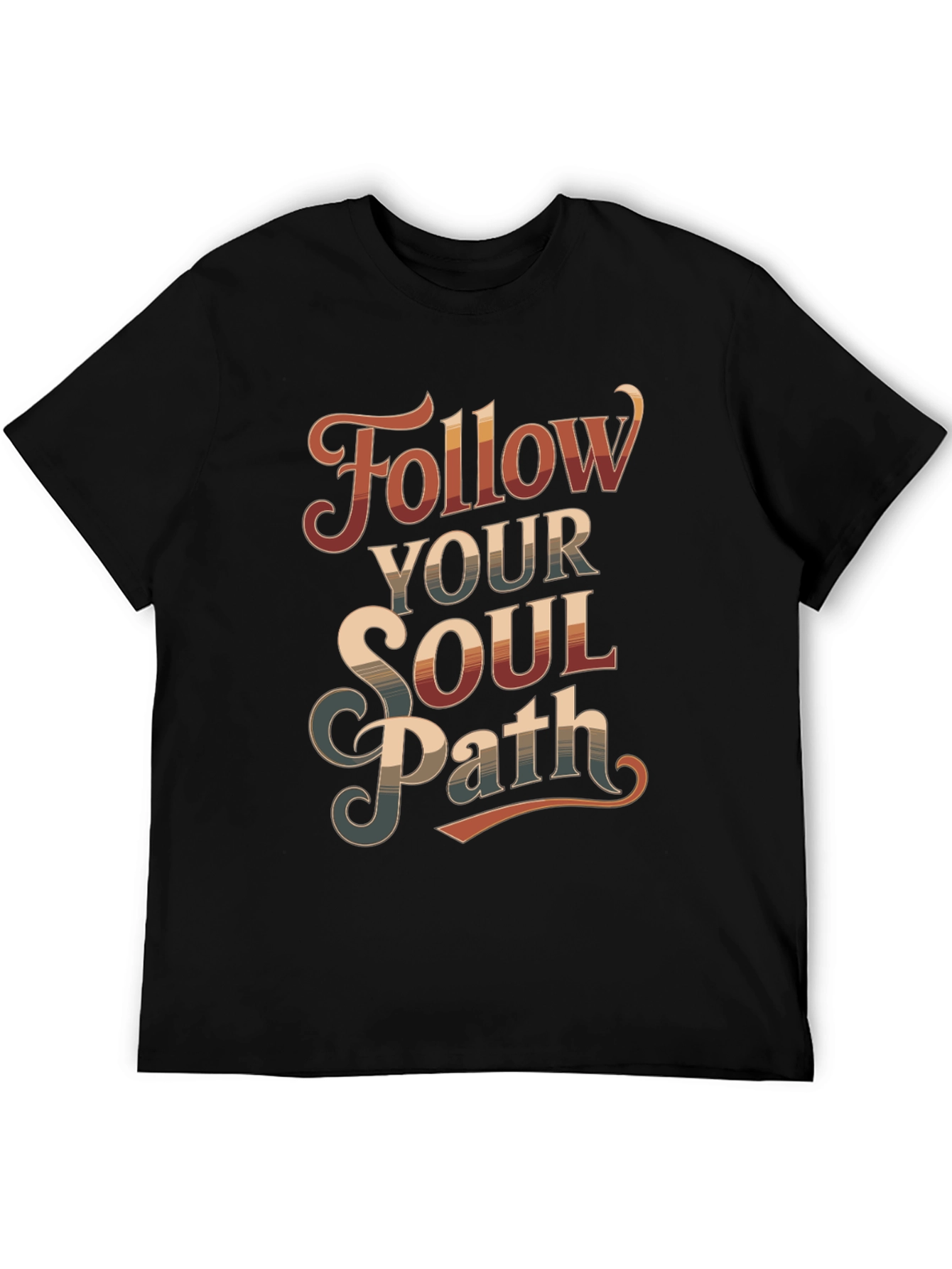 Follow Your Soul Path Graphic Tee - Retro Style