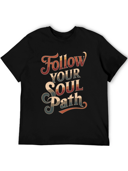 Follow Your Soul Path Graphic Tee - Retro Style