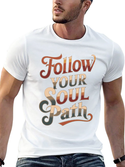 Follow Your Soul Path Graphic Tee - Retro Style