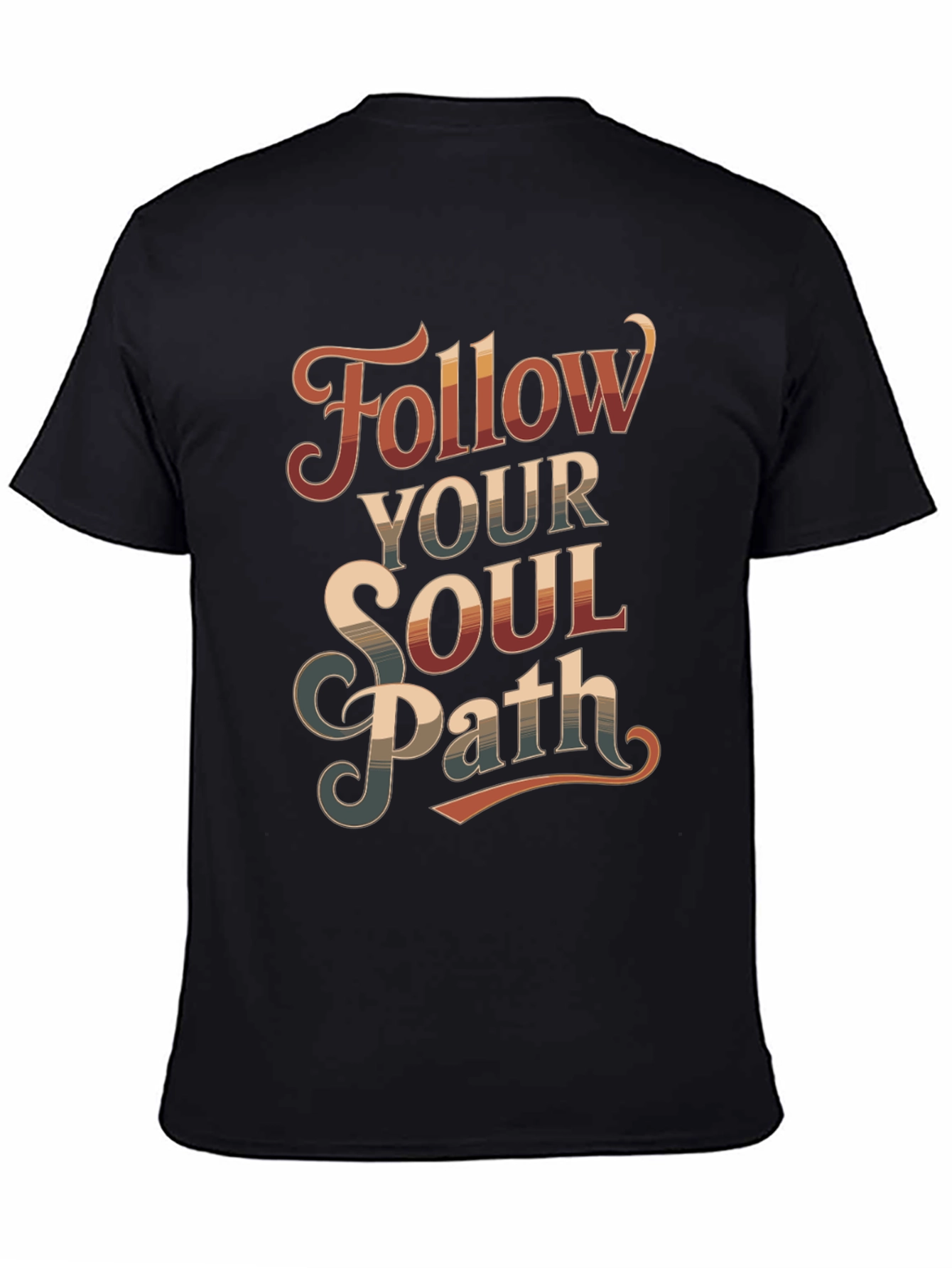 Follow Your Soul Path Graphic Tee - Retro Style