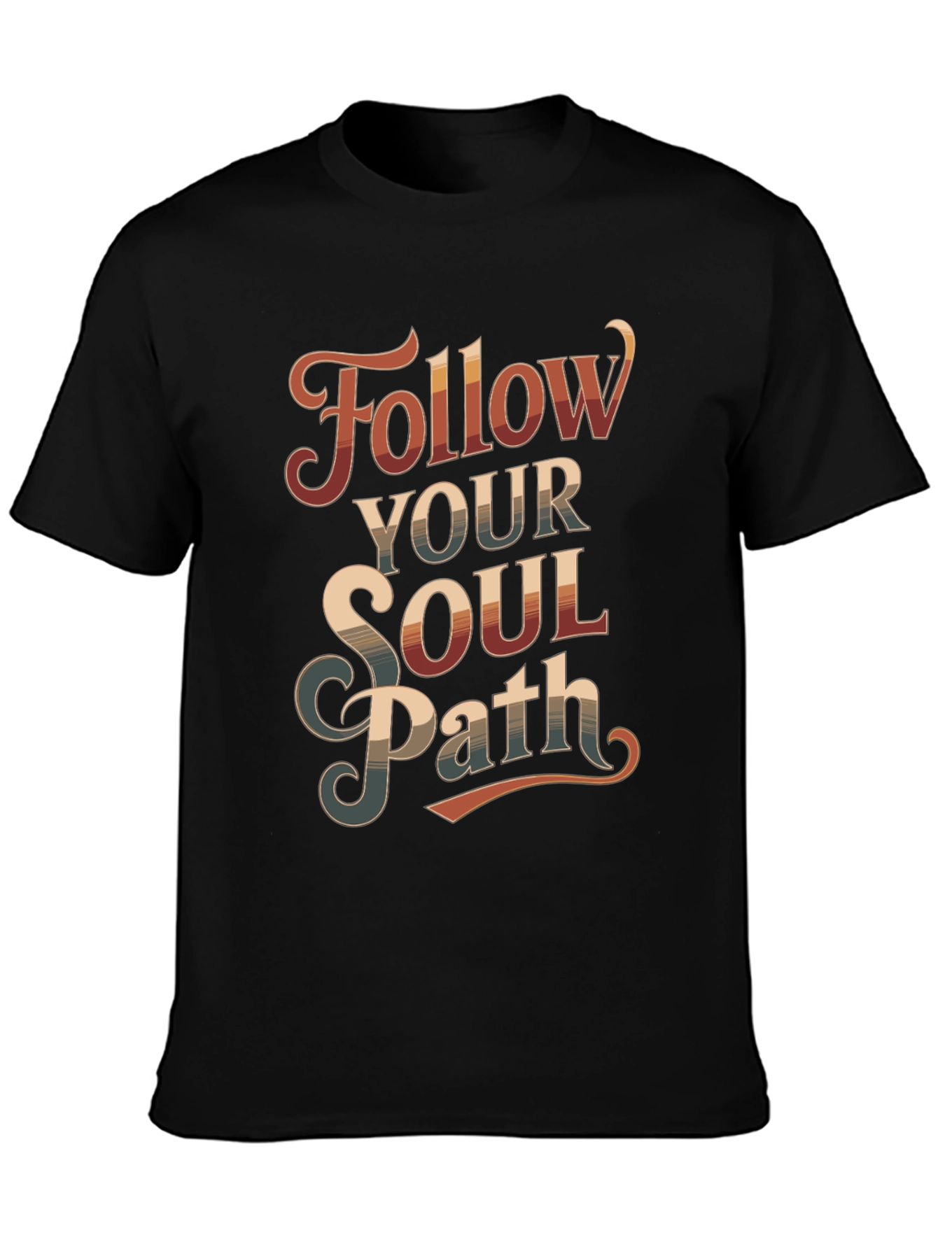 Follow Your Soul Path Graphic Tee - Retro Style