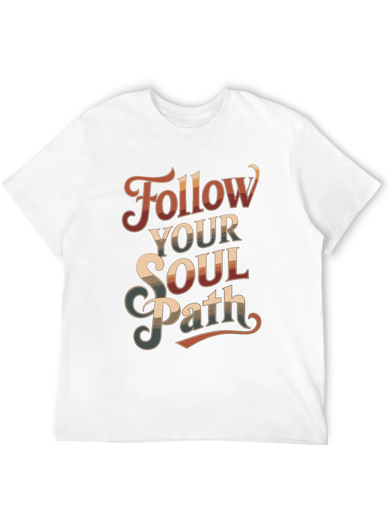 Follow Your Soul Path Graphic Tee - Retro Style