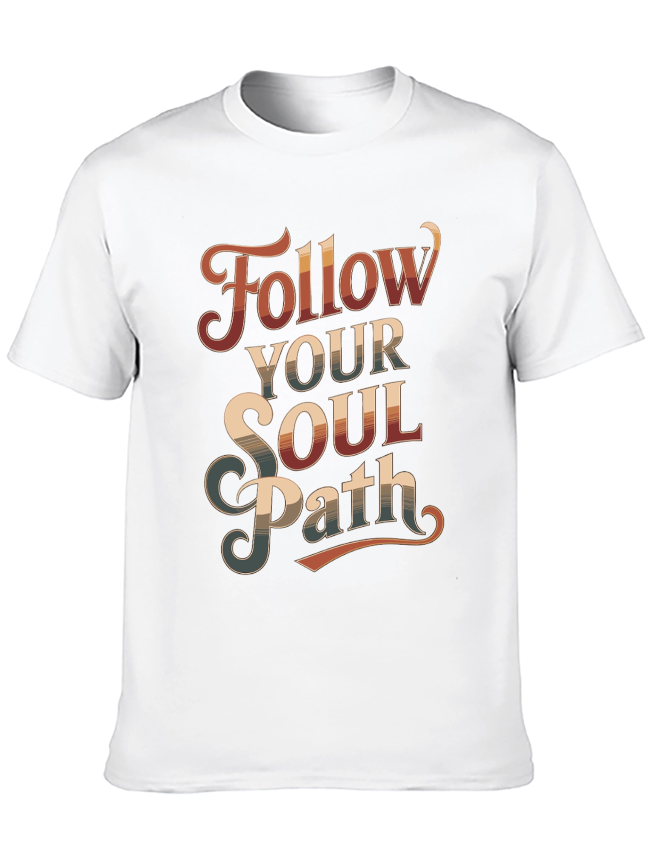 Follow Your Soul Path Graphic Tee - Retro Style