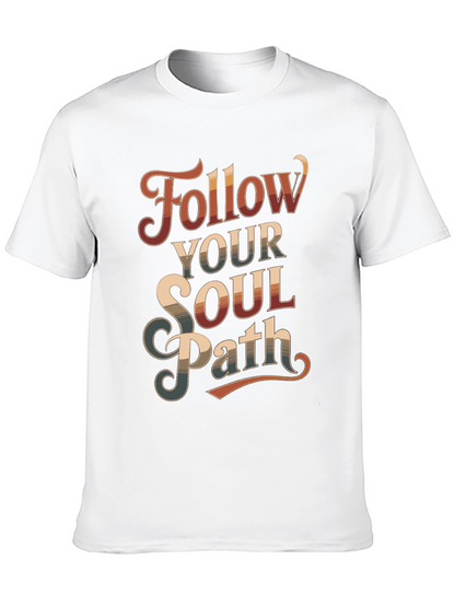 Follow Your Soul Path Graphic Tee - Retro Style