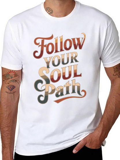 Follow Your Soul Path Graphic Tee - Retro Style