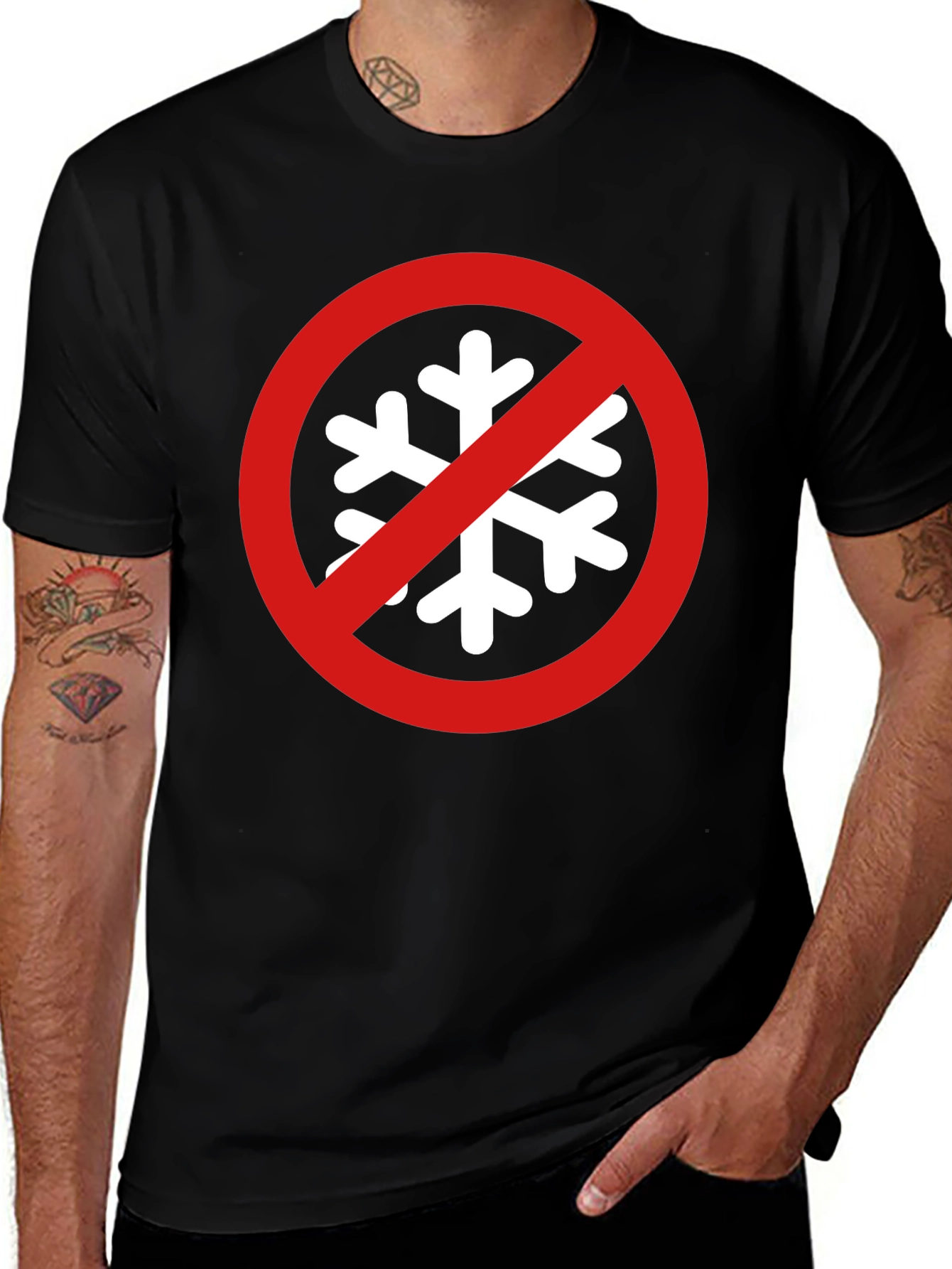 No Snowflake Zone Black T-Shirt