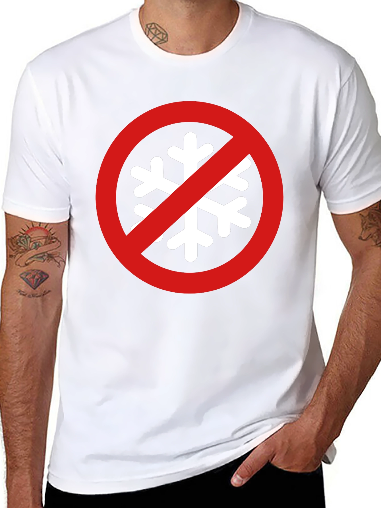 No Snowflake Zone Black T-Shirt