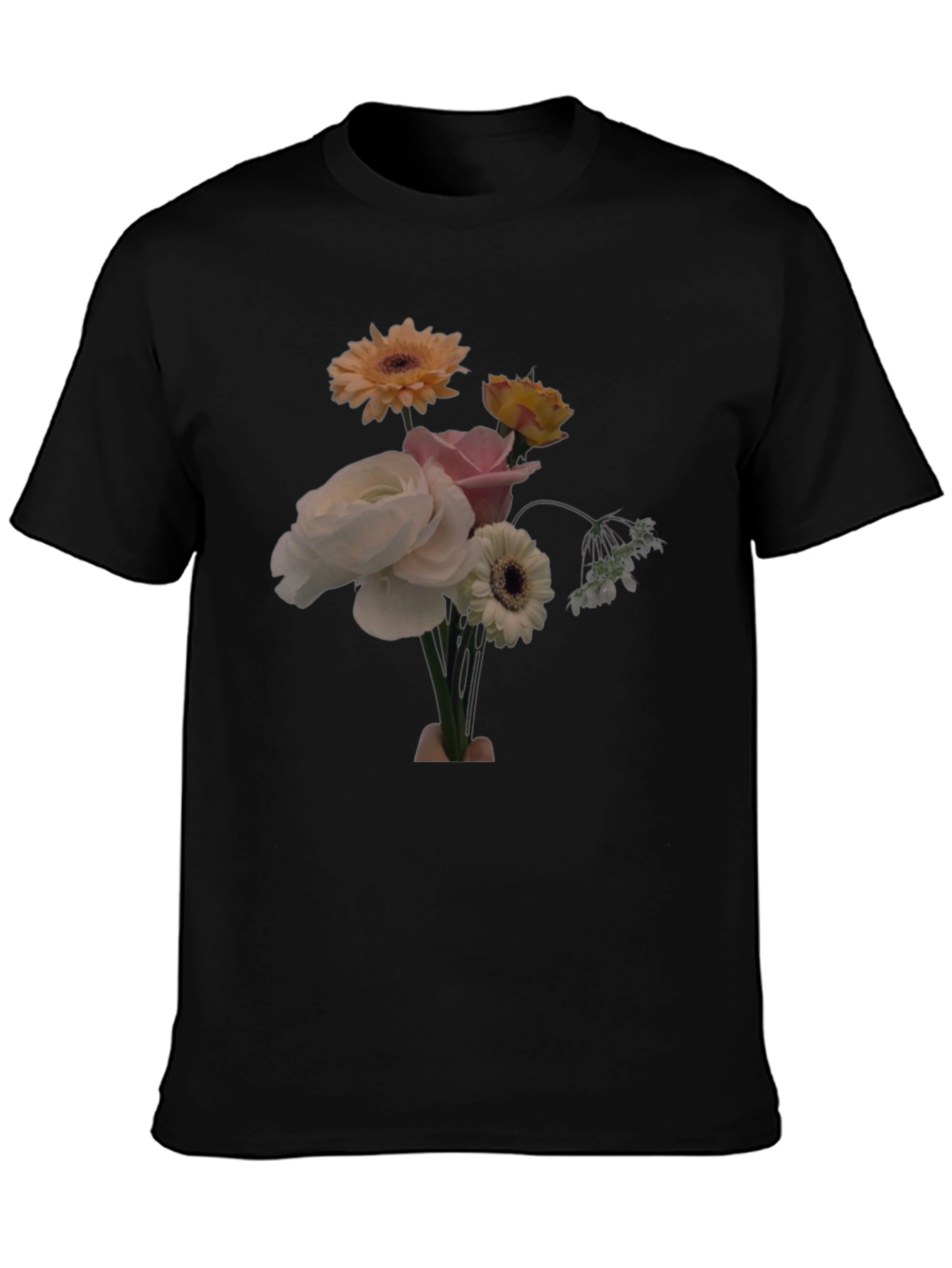 Floral Bouquet Graphic Tee - Casual Comfort