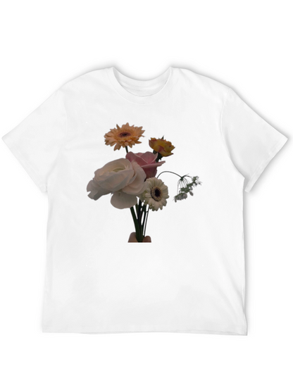 Floral Bouquet Graphic Tee - Casual Comfort