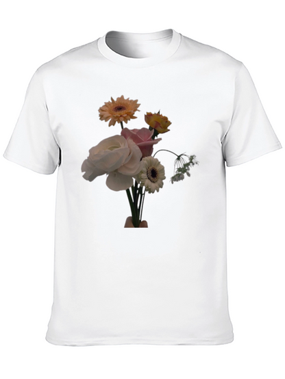 Floral Bouquet Graphic Tee - Casual Comfort