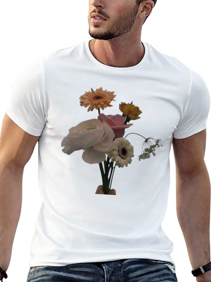 Floral Bouquet Graphic Tee - Casual Comfort
