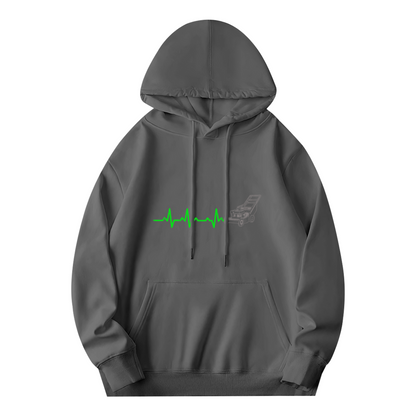 Lawnmower Enthusiast EKG Heartbeat Hoodie