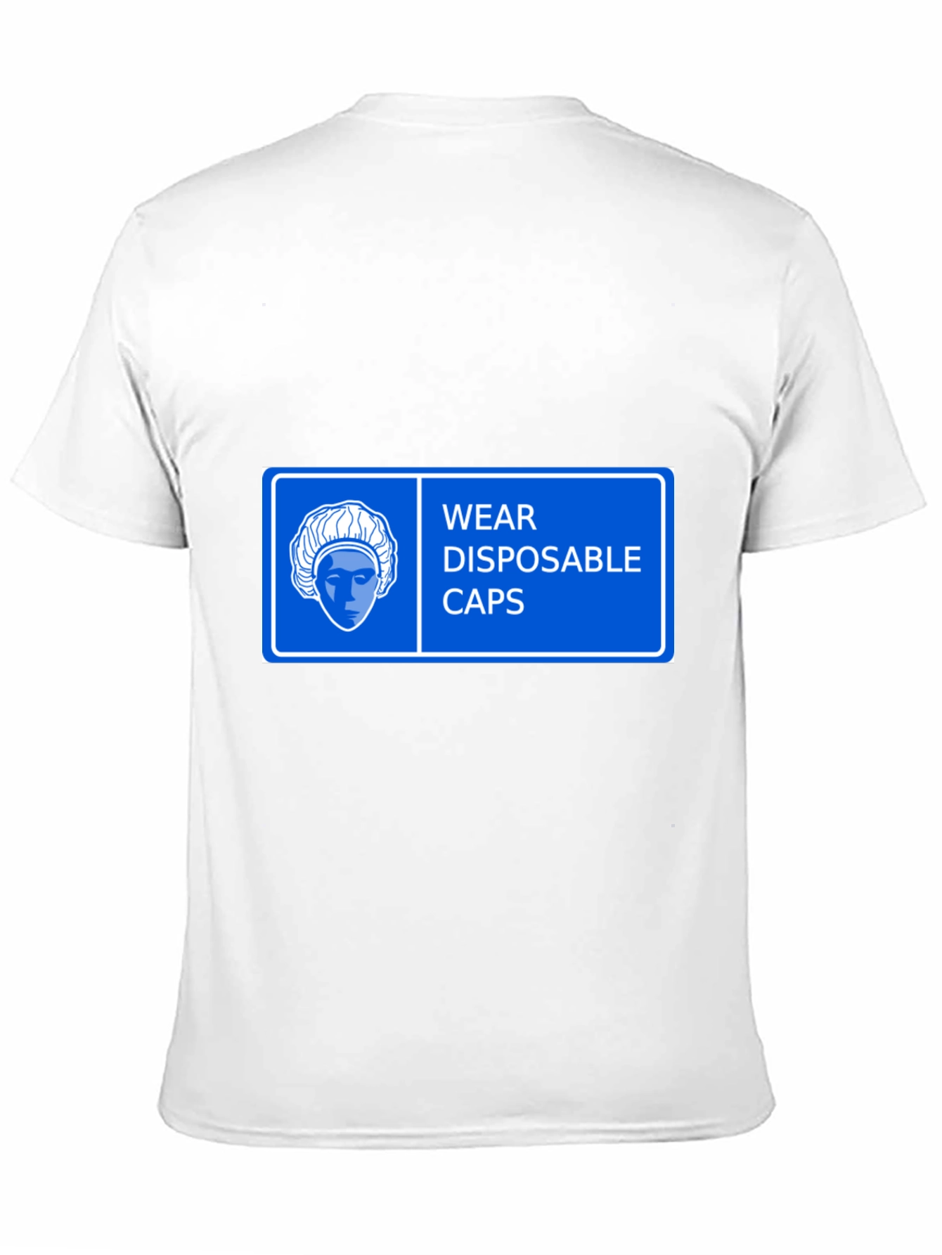 Wear Disposable Caps T-Shirt - Black