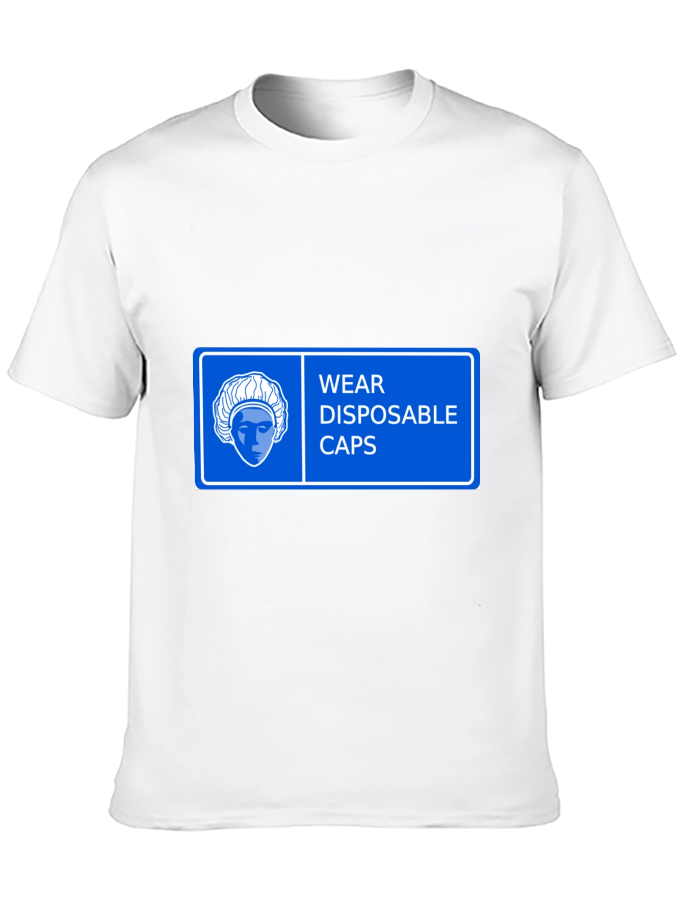 Wear Disposable Caps T-Shirt - Black