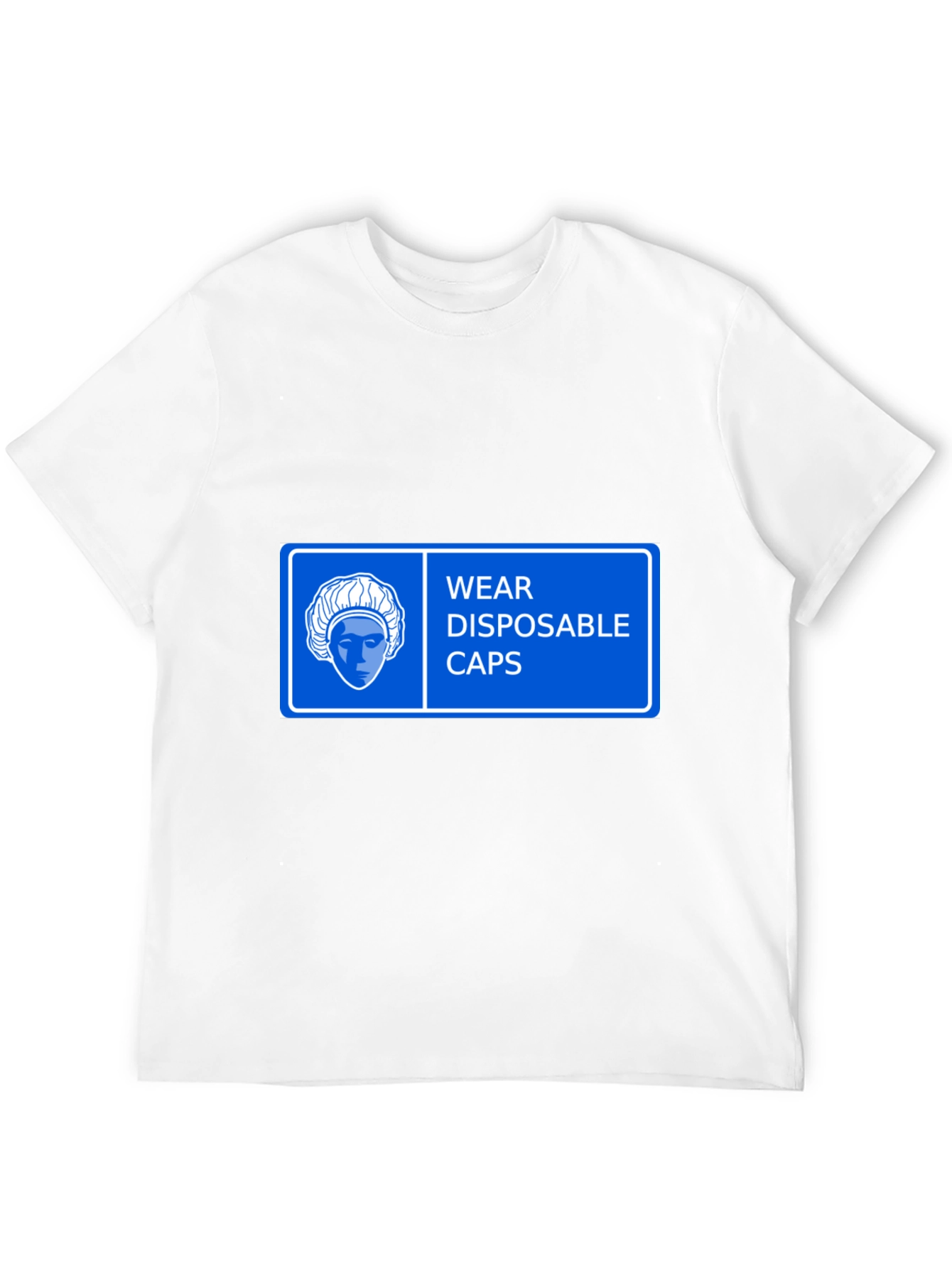 Wear Disposable Caps T-Shirt - Black