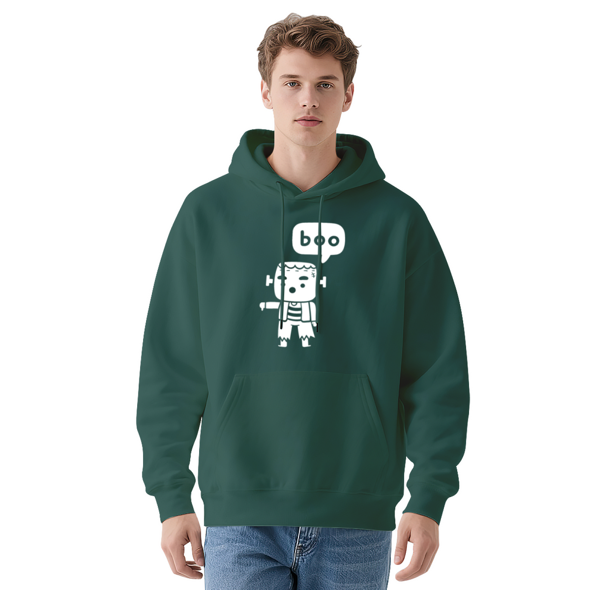 Unisex Graphic Hoodie - Green Hoodie With