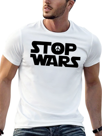 Stop Wars Graphic T-Shirt - Peace Symbol Tee