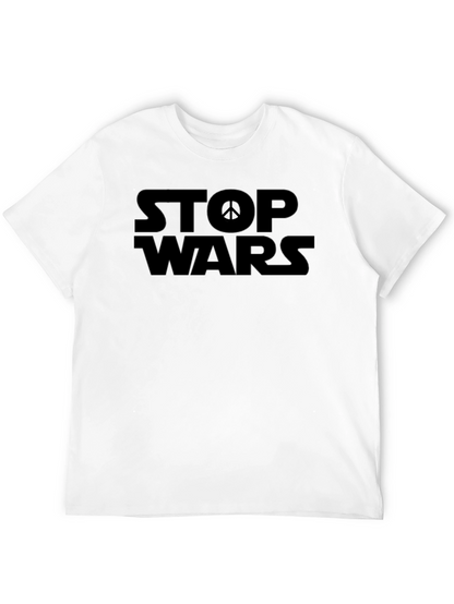 Stop Wars Graphic T-Shirt - Peace Symbol Tee