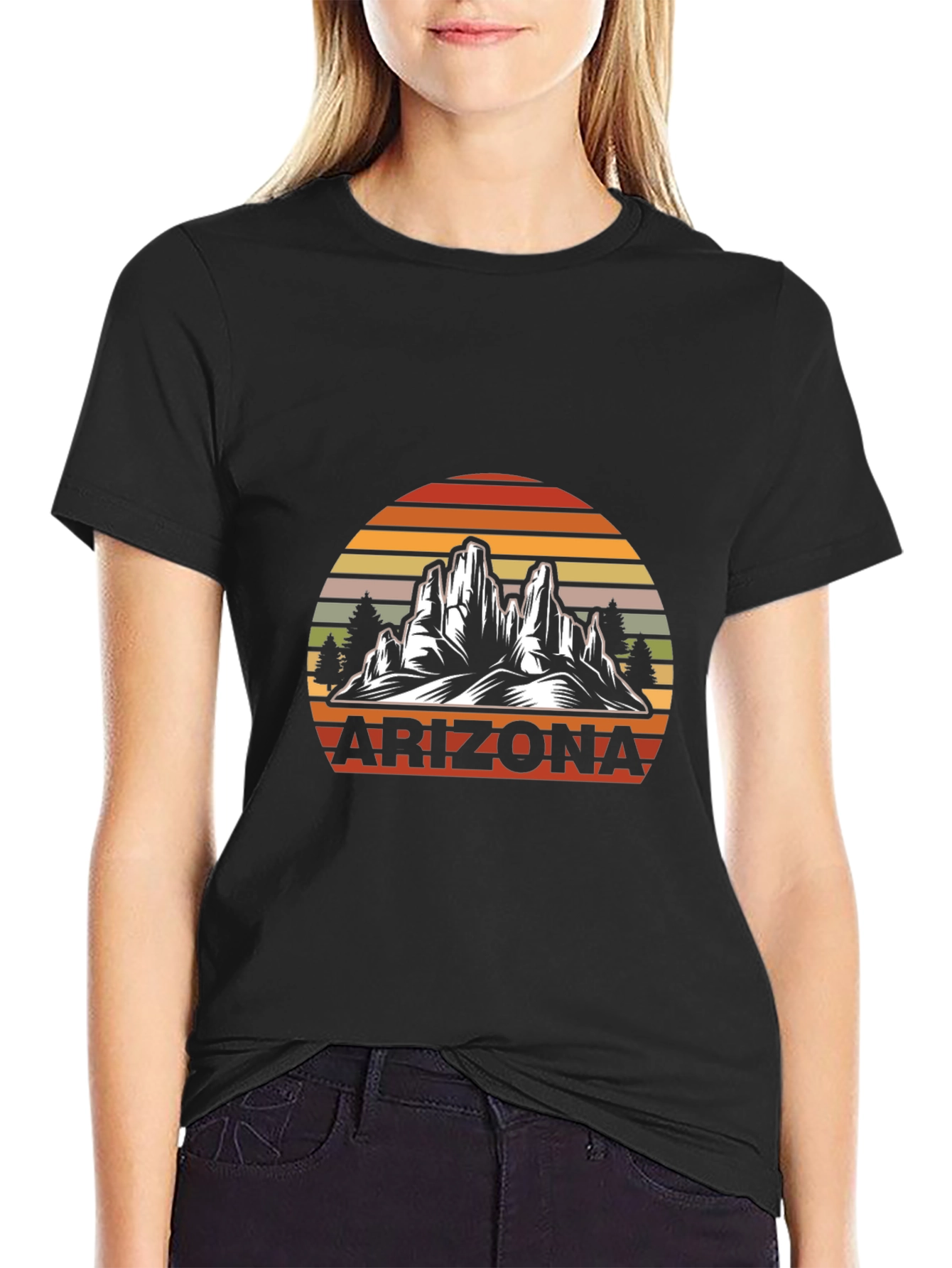 Arizona Sunset Graphic T-Shirt - Desert Mountain Design