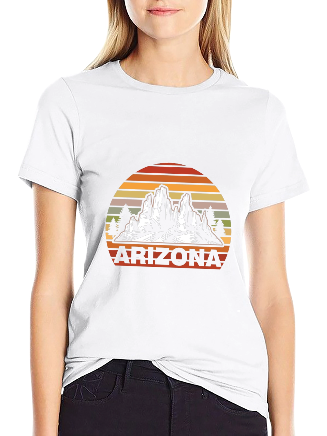 Arizona Sunset Graphic T-Shirt - Desert Mountain Design