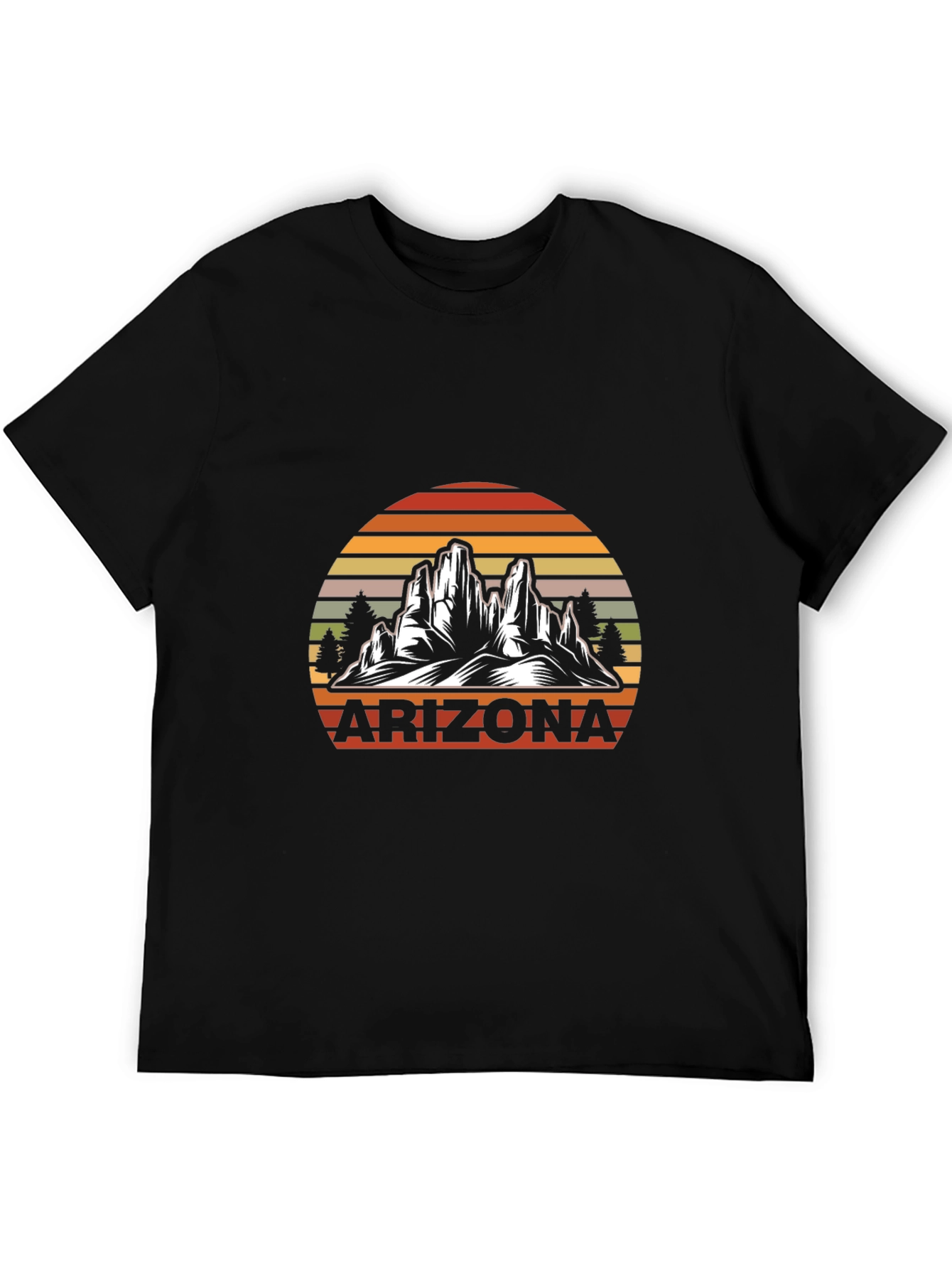 Arizona Sunset Graphic T-Shirt - Desert Mountain Design