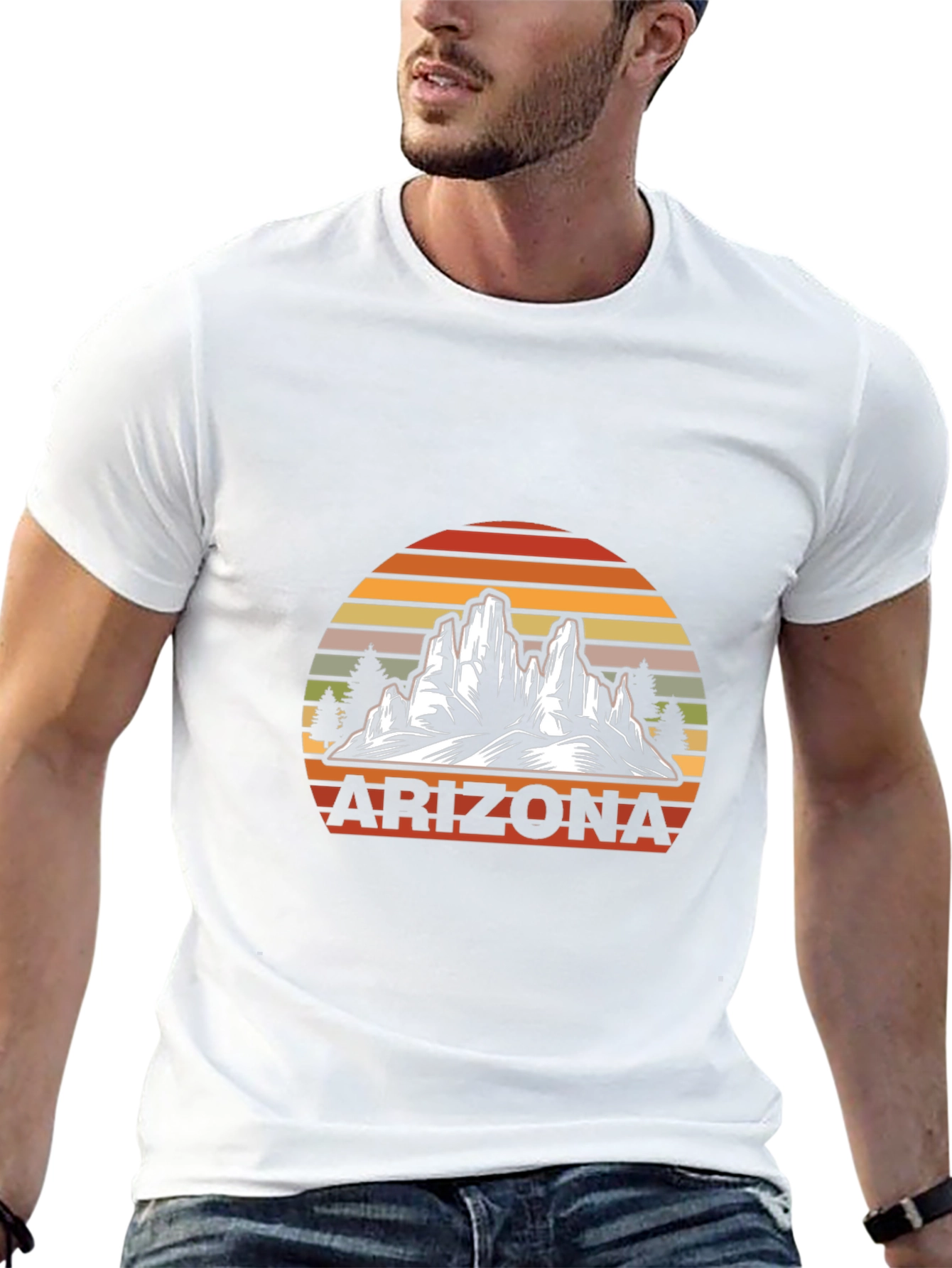 Arizona Sunset Graphic T-Shirt - Desert Mountain Design